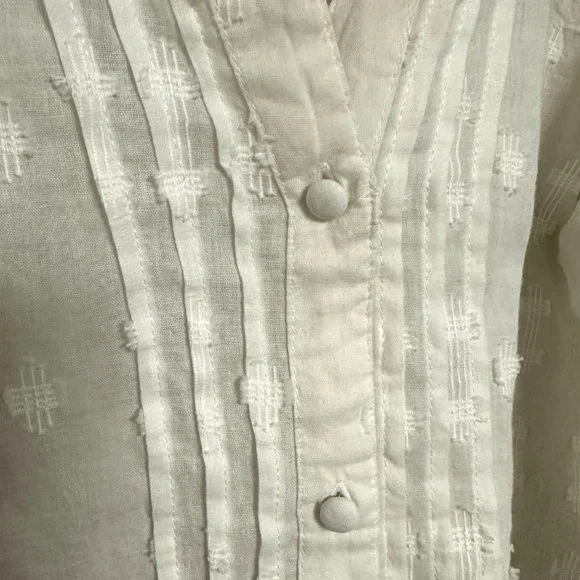 Zara Oyster Embroidered Blouse - Picture 5 of 10